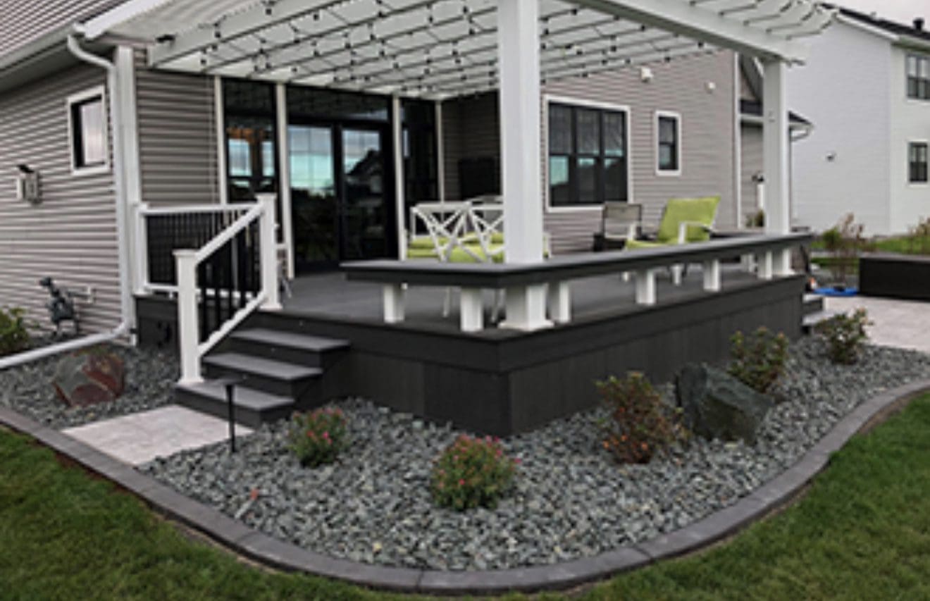 Custom backyard pergola over a patio in Hampton Roads