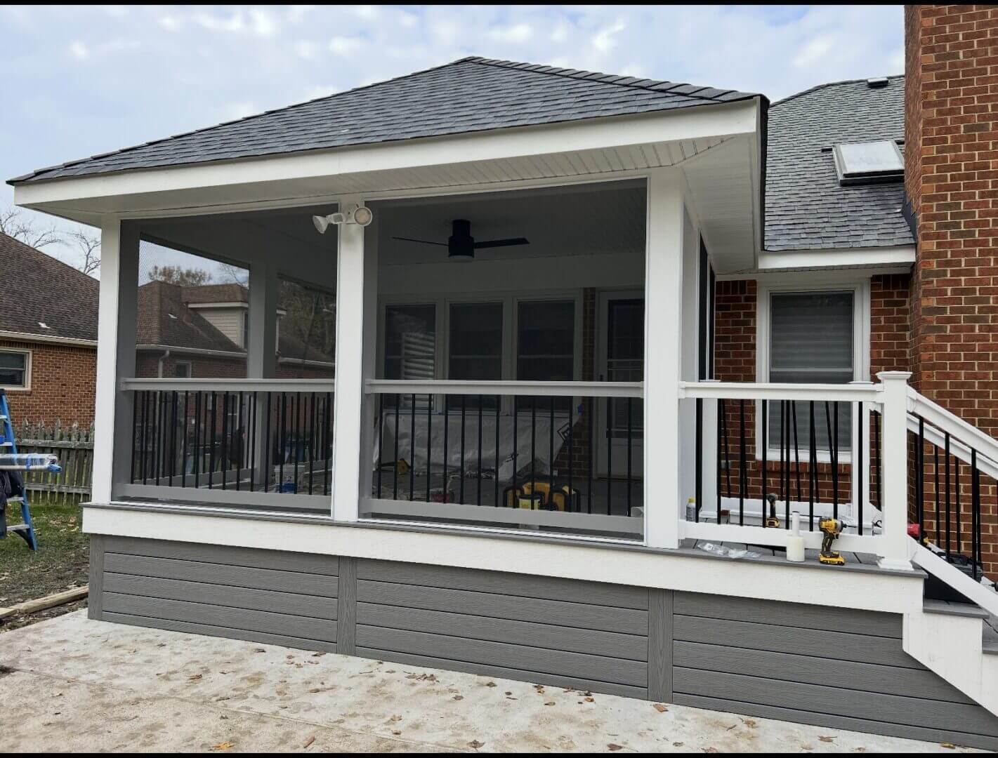 Custom composite deck Hampton Roads Virginia