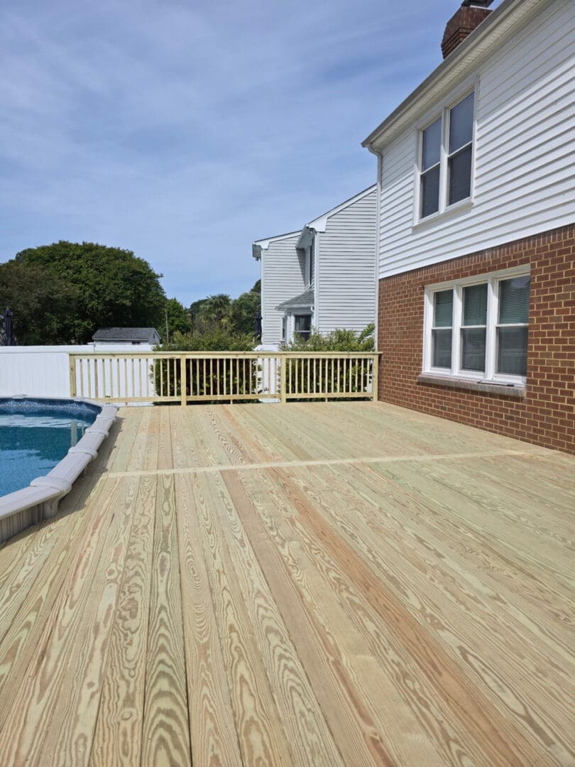 Composite deck built by B&B Decks — deck builder in Newport News, VA