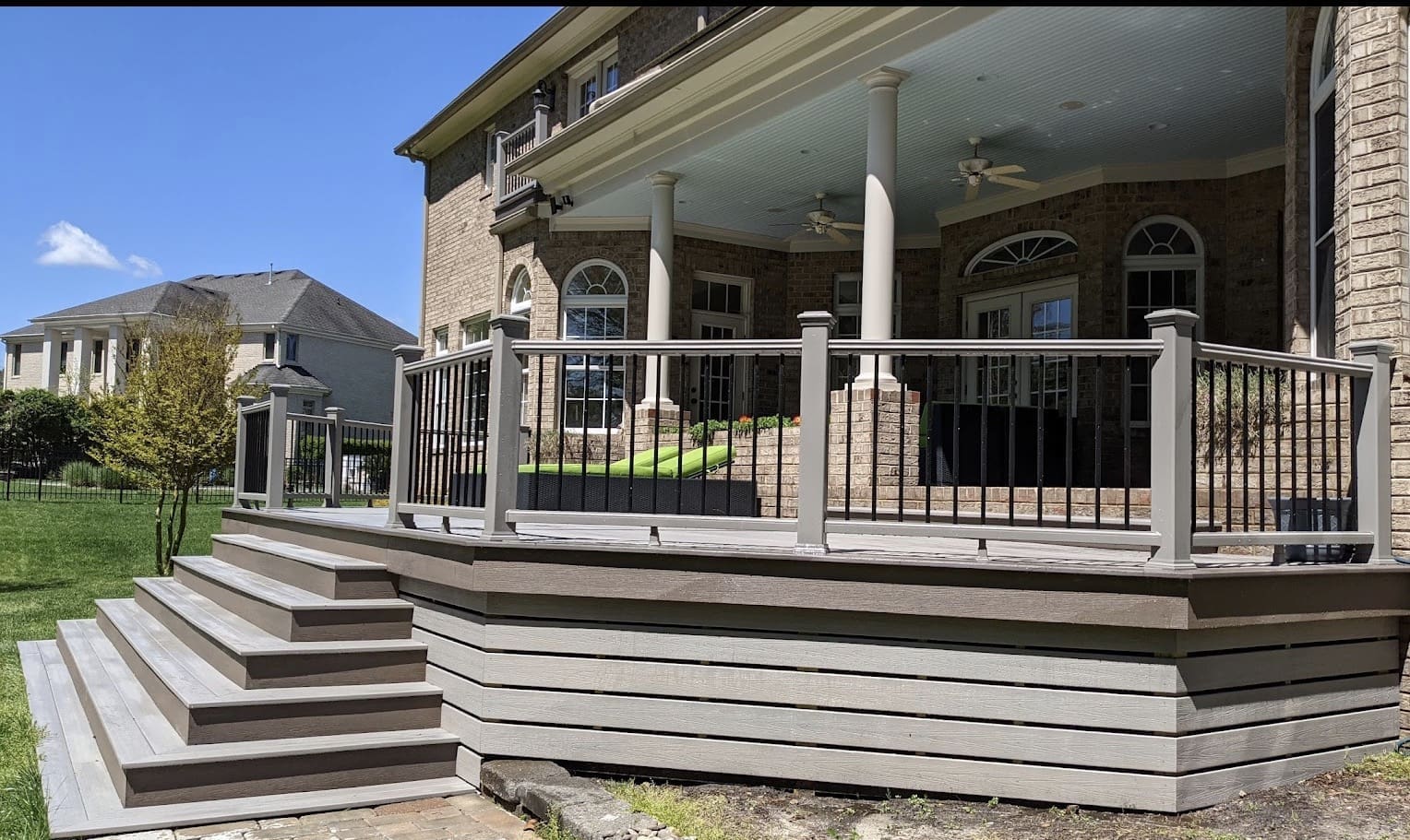 Composite outdoor living deck in Virginia Beach