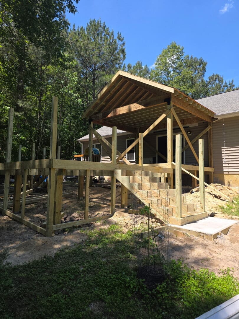 Composite deck replacement completed by B&B Decks in Hampton Roads Virginia